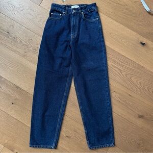 KOTN Unisex Antifit Cotton Denim Jeans - Size 24 - Dark Wash - NWOT